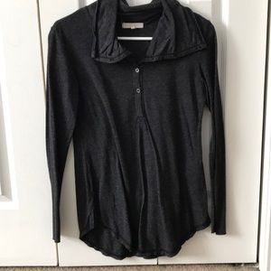 Cowl neck long tee